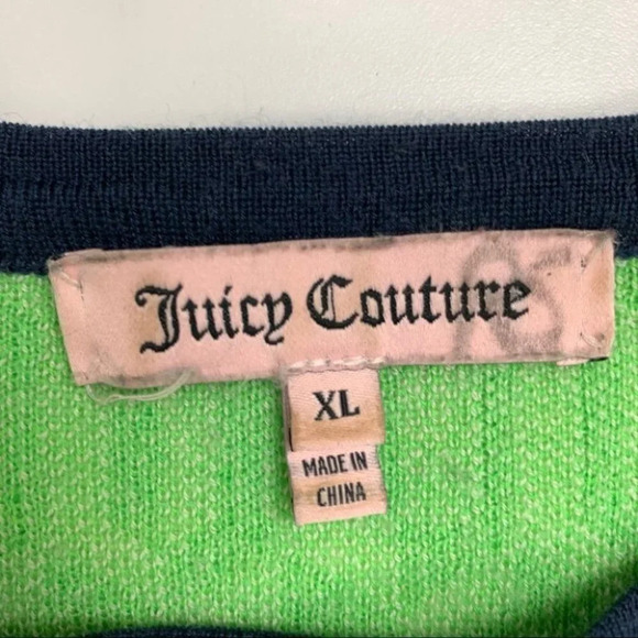 Juicy Couture Aquarius Geo Pullover 100%Wool XL - Picture 3 of 9
